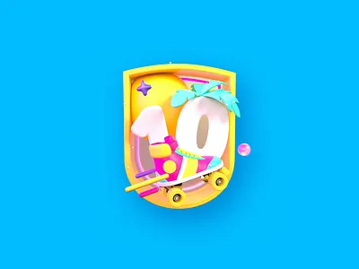 Zenly Badges 3d animation badge c4d colorful colors illustration motion graphics