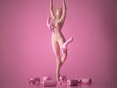 Keine Lust 3d c4d design freak illustration monster nft octane render zbrush