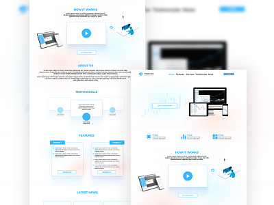 Web UI design - Trading Learing Site trading site trading ui ui ui design web ui website design