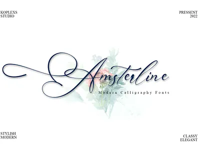 Amsterline - Modern Calligraphy Font fancy fonts google font
