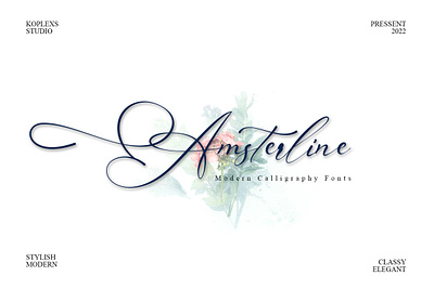 Amsterline - Modern Calligraphy Font fancy fonts google font