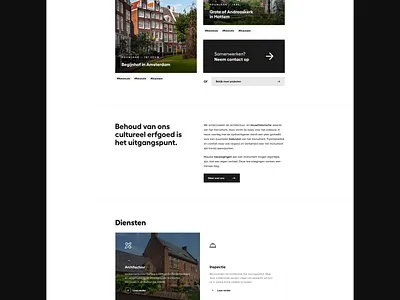 Architect Homepage architect dark design exploration homepage typography ui ui ux design ux web webdesign
