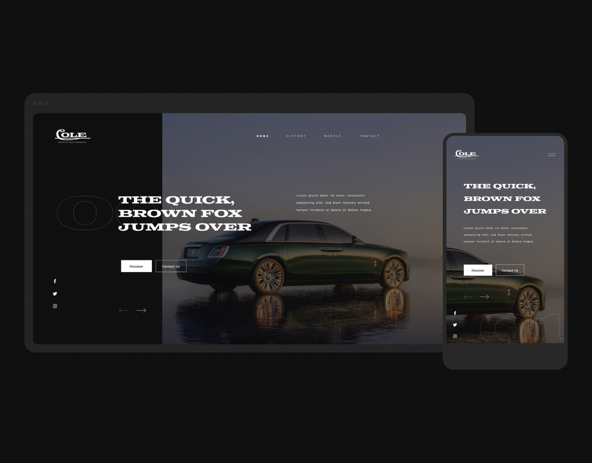 Cole Motors - Website design elementor ui ui design web design web design and development web development web development company web site wordpress