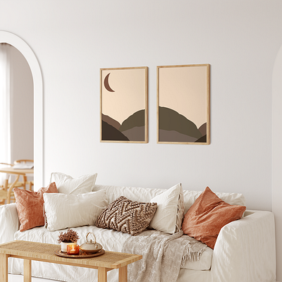 Boho Art Print - Wall Art abstract artprint boho wallart