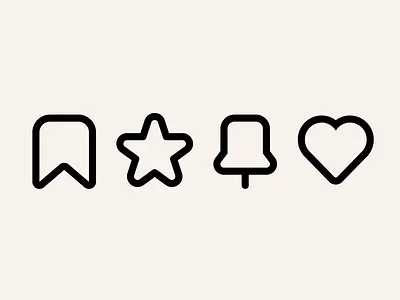 Bookmark icon bookmark favorite like pin star