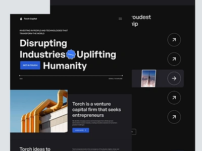 [LIVE] Torch Capital - Landing page websites agency animation app clean dark dark mode design founder funding landing page minimalist startup ui ux venture venture capital webflow websites