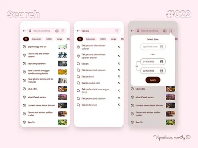 Search - #022 advancesearch dailyui figma mobileui search searchbar ui uiux ux