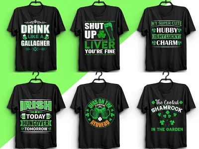 St. Patrick's Day T-Shirt Design branding cute patricks design gallangher graphic design hat illustration irish leaf leaf shirt motivational quotes patrick saint saint patricks shamrocks shirt st st patricks day t shirt t shirt design