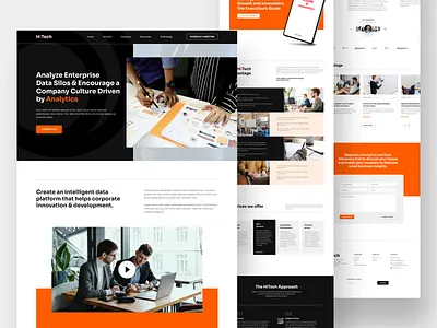 Corporate Agency Website Landing Page Design | Real Mehedi agency agency website business business design business site business web design company company landing page company website company website design corporate corporate agency corporate website digital agency landing page tech company technology company web design web ui website ui