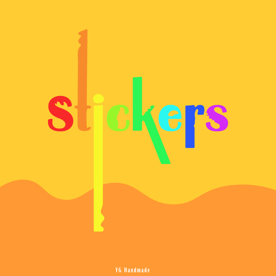 Stickers branding colors design editing fun illustration laptop poster socialmedia sticker ui