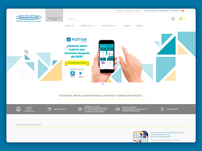 Editorial Médica Panamericana - Home design e commerce graphic design medicine shopping ui ux web web design