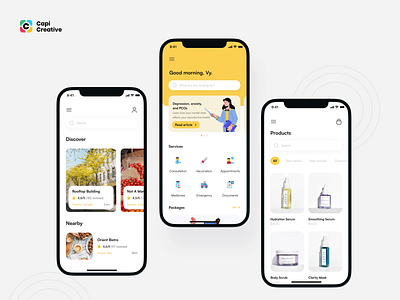 Hydra - Multipurpose App UI Kit agency android app design ecommerce health hydra ios media mobile app multipurpose news tracking travel trending uidesign uxdesign