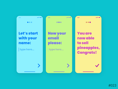 Daily UI #023 of 100 - Onboarding app application branding color colour dailyui dailyui023 design illustration learn logo rebound ui ux uxui web design