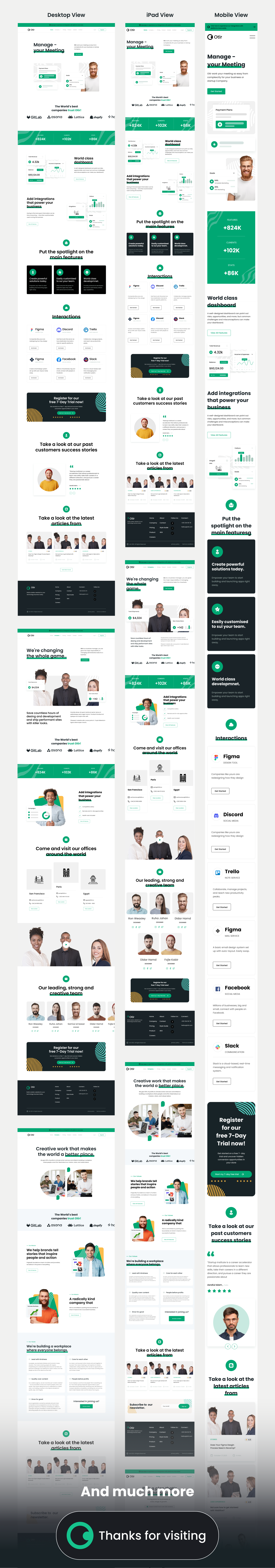 Otir Business Management Web agency website branding card clean website color complete website design desktop full website ipad logo mobile otir otir website responsive template trending ui ux website