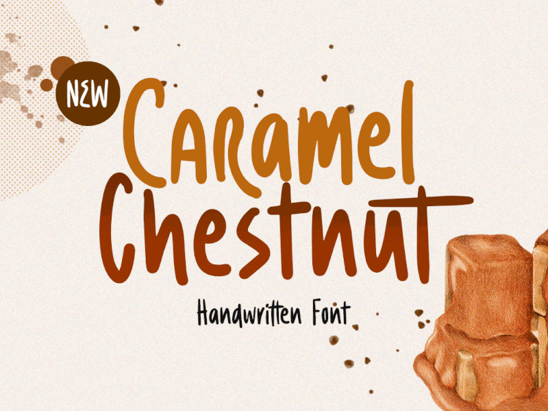Caramel Chestnut - Handwritten Font freebies playful