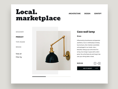 Local. Architectural magazine & Website III Webshop 3d animation architecture branding dailyui design graphic design illustration interior logo motion graphics ui ux vector web webshop website