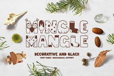 Mingle-Mangle font family abc baby design doodle font hand drawn kid lettering type typeface typography