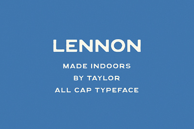 Lennon Typeface display font font design handtype logo type hunter typography vintage vintage lettering