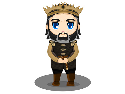 Robert Baratheon casabaratheon chibis design diseño gameofthrones illustration poniente rey robertbaratheon ui ux vector vector illustration
