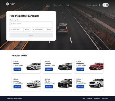 Car rental car car rental checkout payment rent ui ux