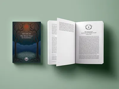 535-536 AD: The Worst Year in Existence book book cover book design design graphic design illustration