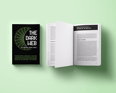 The Dark Web: The Enigmatic Digital World book book cover book design design graphic design illustration