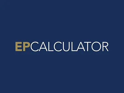 EP Calculator - Logo branding design logo minimal