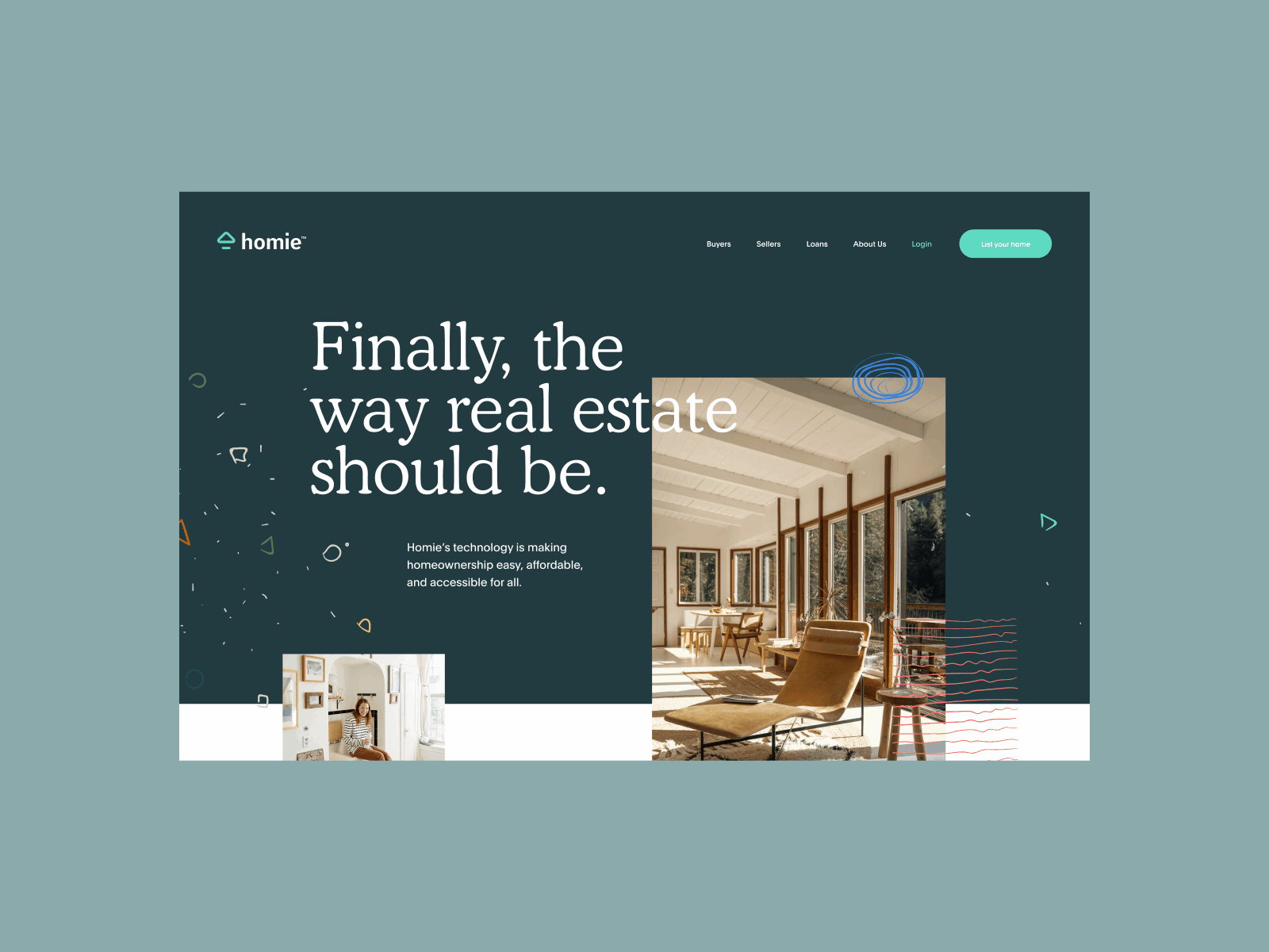 Example of Homie • Design Direction 5