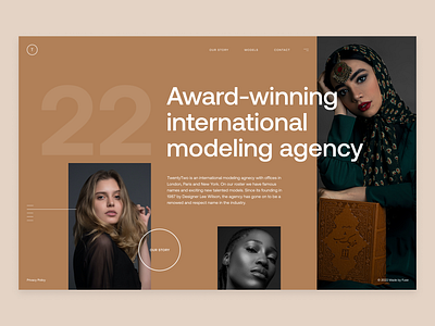 Modeling Agency Concept design figma font graphic design type typography ui uiux user experience user interface ux uxui web web design website website design