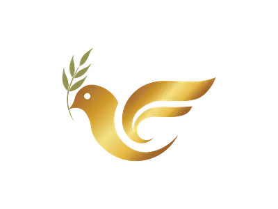 golden pigeon logo design branding branding design design gold graphic design logo