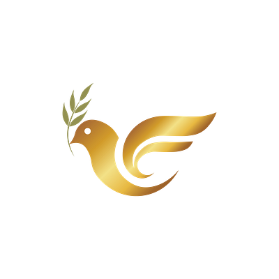 golden pigeon logo design branding branding design design gold graphic design logo