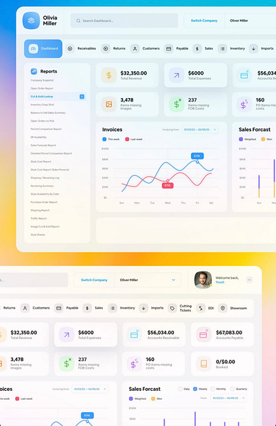 Modern Dashboard UI dashboard design modern saas ui ui ux web app
