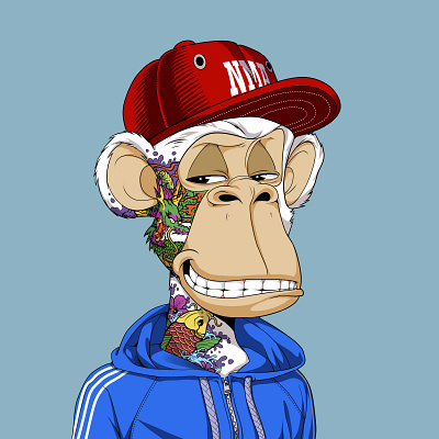 Board ape graphic design illustration