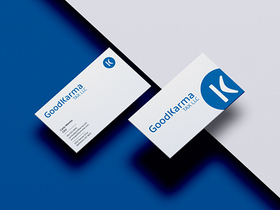 Good Karma Biz Card biz card branding branding karma business card card mockup do good good karma k karma logo design mockup stationary