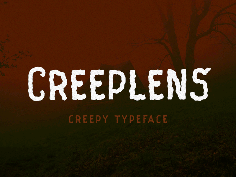 Creeplens - Creepy Typeface creepy freebies halloween headline horror