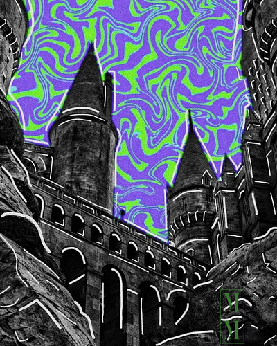 Hogwarts Collage colage design