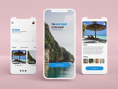 World tour app UI/UX app design icon ui ux