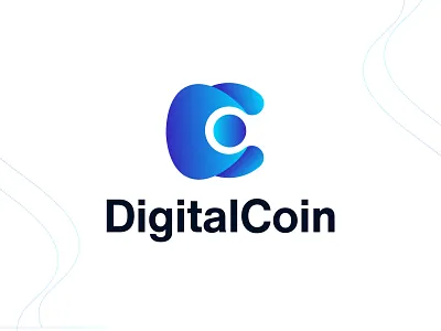 digital coin l crypto abstract logo blockchain brand brand development brand identity branding cryptocurrency ecommerce gradient logo logo logo design logo designer logo redesign logos minimalist logo minimlal modern logo nft logo top logo trending logo