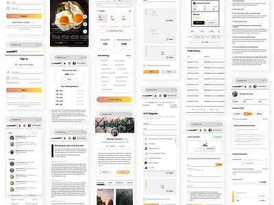 NFT web app app color design nft trending ui uikit ux