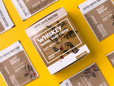 Easy Brew Coffee | Product Design | Coffee Product brand design brand identity branding chemex coffee coffee mockup coffee packaging design esspresso illustration logo mockup moka pot packaging design pour over product design whiskey