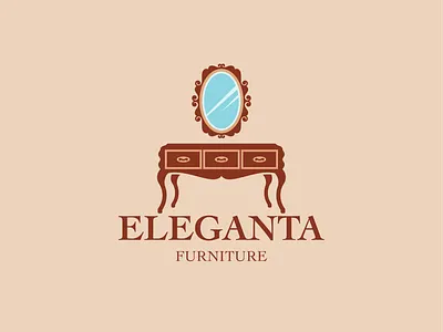 Eleganta antique bedroom cabinet classic decor design elegance elegant flat furnishing furniture icon logo luxury minimal mirror vector