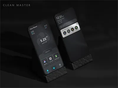 Clean Master app branding design icon logo typography ui ux