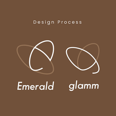 EmeraldGlamm - Design process branding design graphic design logo typography vector