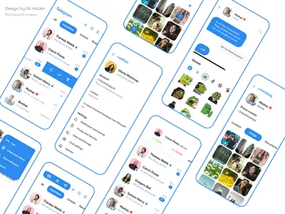 Social App 3d animation branding design graphic design illustration logo motion graphics social app telegram app ui ui design