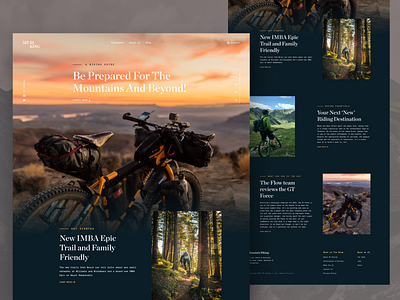 MK Biking Website Design bike design landingpage mkbiking opentowork parallax ui uiux ux website