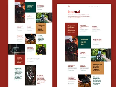 Snap - Journal colored design illustration landing page ui ux web web design