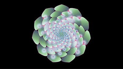 Pareidolia abstract branding color colorful cosmic design gradient graphic design green illustration illustrator life nature plant spiral succulent surreal wild