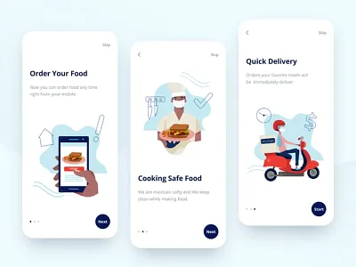 This is professional mobile onboarding screens.this screens usei animation graphic design ui