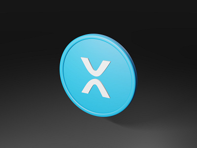 3D Ripple XRP Icon 3d xrp 3ddesign blender branding ripple xrp