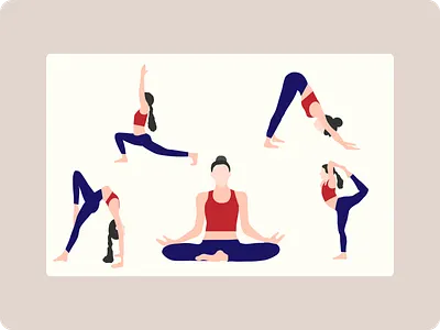 Yoga Character Illustration character character illustration practice yoga yoga yoga character yoga character vector yoga female vector yoga flat vector yoga illustration yoga pose illustration yoga pose vector character yoga poses